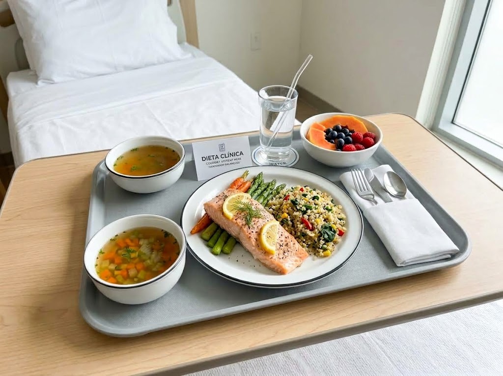 Presentación de dieta clínica hospitalaria preparada por DAAGALBA